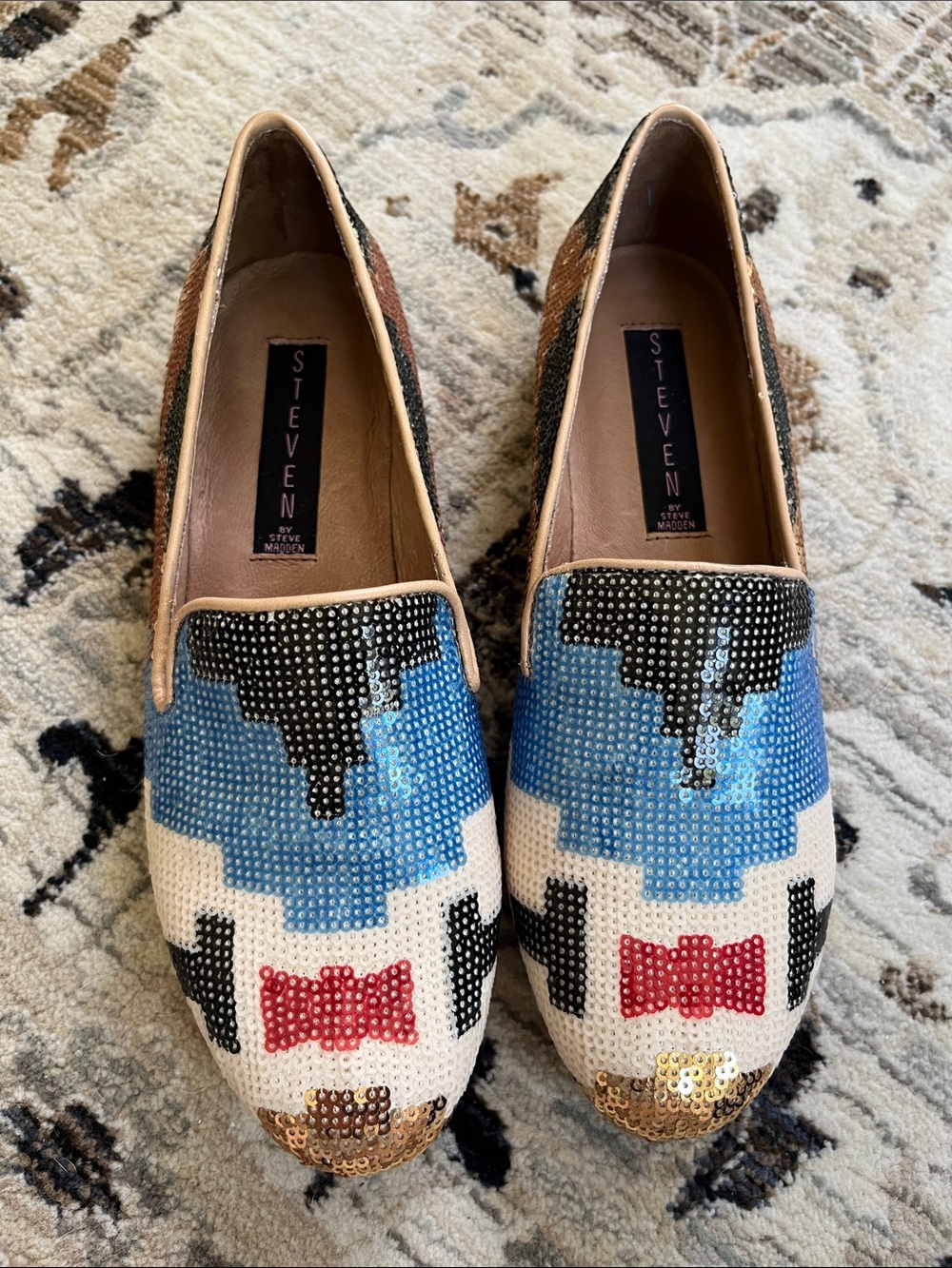 Steven By Steve Madden Multicolor Sequin Loafers